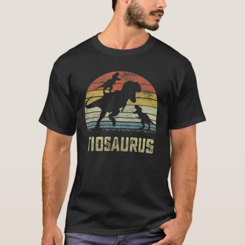 Tio Saurus T Rex Dinosaur Tio 2 Kids Family Matchi T_Shirt