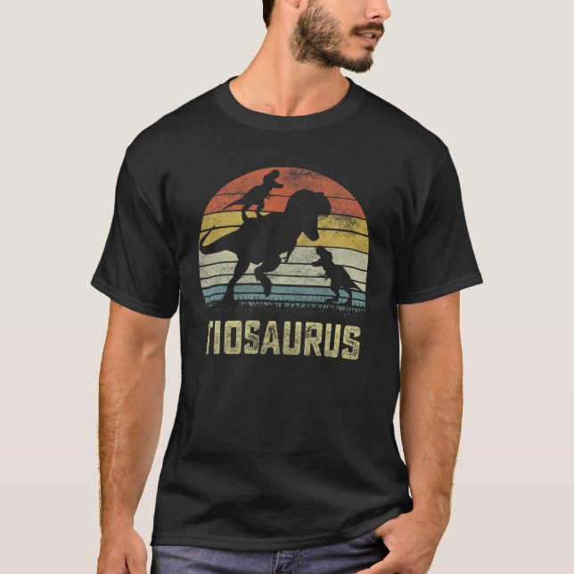 Tio Saurus T Rex Dinosaur Tio 2 Kids Family Matchi T-Shirt (Front)