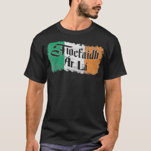 Tiocfaidh Ar La Vintage Ireland Irish Flag T-Shirt