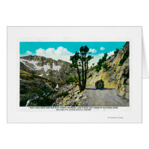 Tioga Road High Sierra between Tahoe and Yosemit Cards