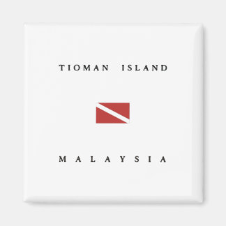 Tioman Island Malaysia Scuba Dive Flag Magnet