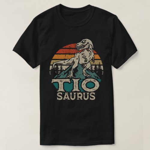 Tiosaurus Dinosaur Uncle Saurus Fathers Day T_Shi T_Shirt