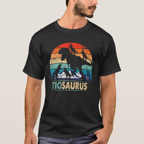 Tiosaurus T Rex Tio Dinosaur 4 Kids Fathers Day T_Shirt