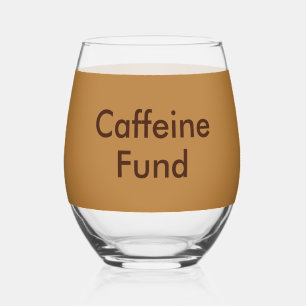Tip Jar Coffee Bar For Coffee House Or Café Stemless Wine Glass