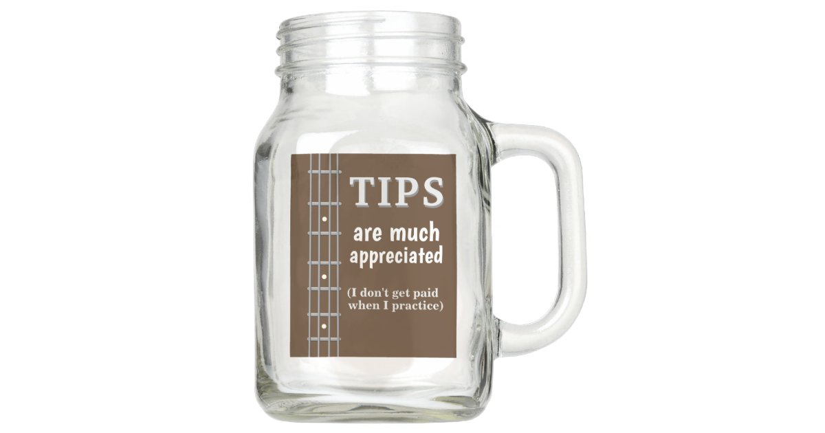 Tip Jar for Musician Bass Guitar Tip Jar for Sale Zazzle