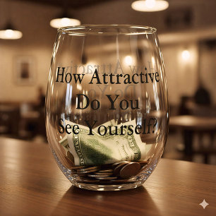 Tip Jar Funny Stemless Wine Glass