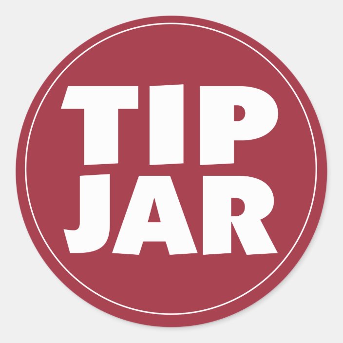 Tip Jar sticker