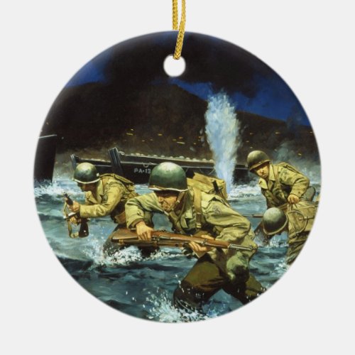 Tip of the Avalanche by Keith Rocco Ceramic Ornament