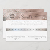 Tip Sizing Kit Card Template for Press on Nails (Front/Back)