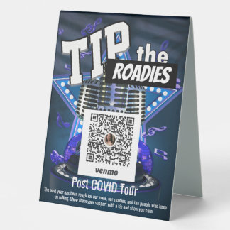 Tip the Band Venmo Table Tent