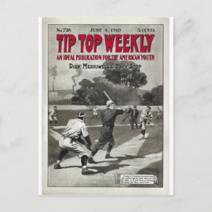 Tip Top Weekly Vintage Sports Magazine Postcard