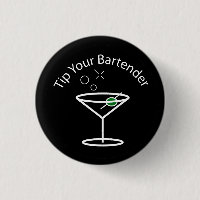 Tip Your Bartender Martini Pin