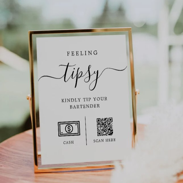 Tip Your Bartender Sign, Wedding Bar Tip Sign (Tip Your Bartender Sign, Wedding Bar Tip Sign)