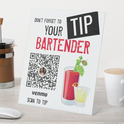 Tip Your Server Bartender Venmo Sign