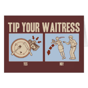 Tip Your Waitress Cards
