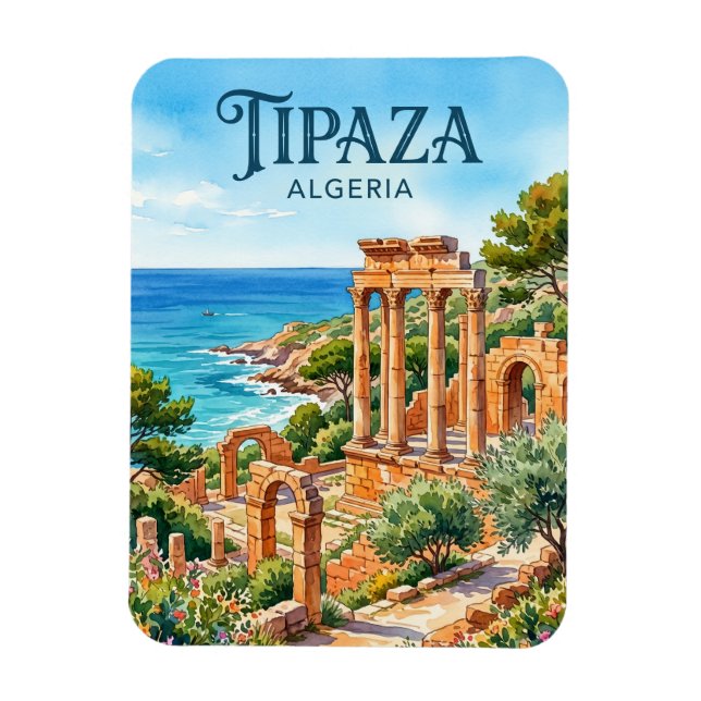 Tipaza Ruins Algeria Magnet (Vertical)