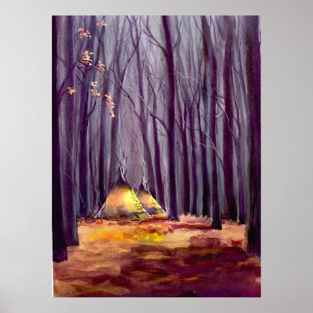 TIPI LEAVES by SHARON SHARPE Poster (Front)