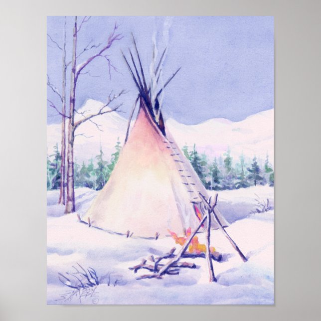 TIPI & SNOW by SHARON SHARPE Poster (Front)