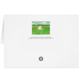 Tipi teepee central Minnesota landscape drawing Cards (Back Horizontal)