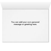 Tipi teepee central Minnesota landscape drawing Cards (Inside Horizontal (Bottom))