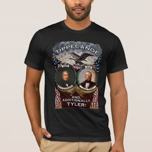 Tippecanoe 1840 Election Mens Dark Shirt