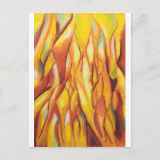 Tipped Flames (abstract expressionism) Postcard