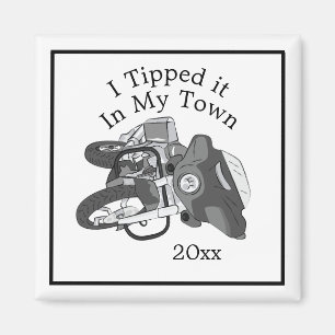 Tipped it Motorcycle Bike Classic Magnet