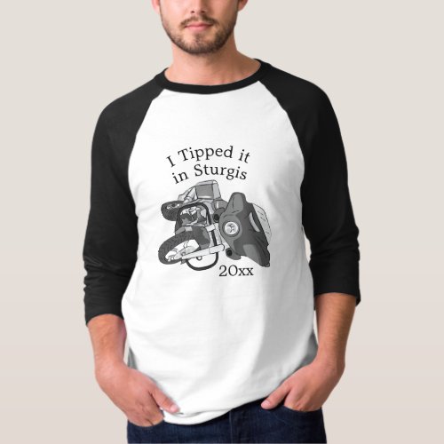 Tipped it Motorcycle Bike T_Shirt
