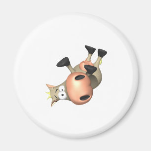 Tipped Over Cow Magnet