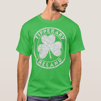Tipperary Ireland Vintage Shamrock Sign Distress T-Shirt