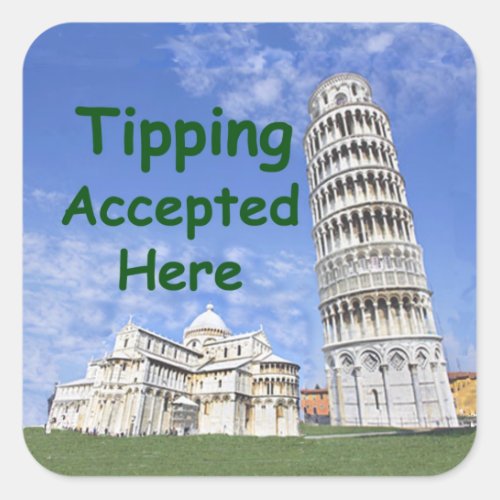 Tipping accepted here _ tip jar sticker