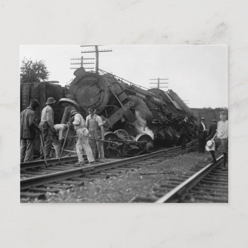 Tippsy Locomotive 1920s Postcard