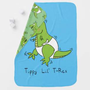 Tippy Lil T-Rex Baby Dinosaur Blanket