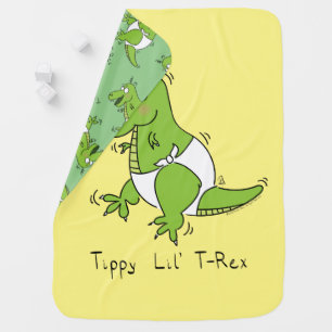 Tippy Lil T-Rex Baby Dinosaur Blanket