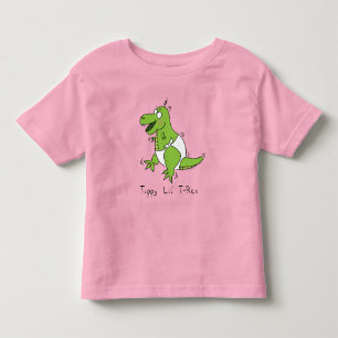 Tippy Lil T-rex Baby Dinosaur Toddler Kids T-Shirt