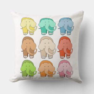 Tippy Toes Elephant Throw Pillow
