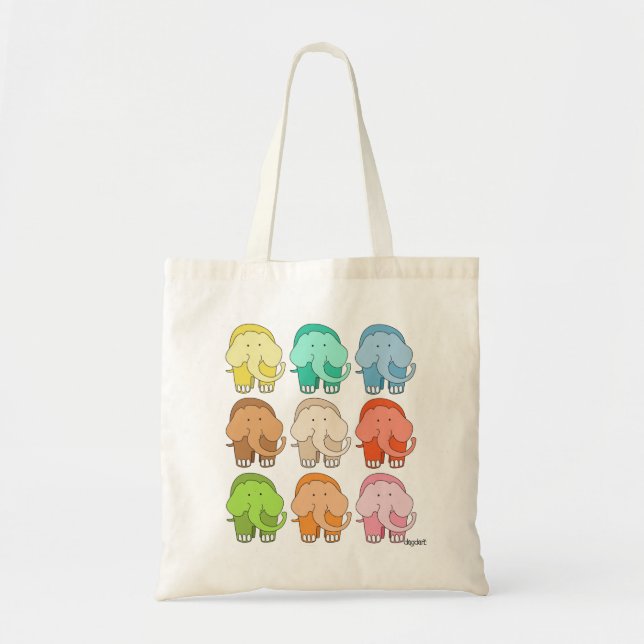 Tippy Toes Elephant Tote (Front)