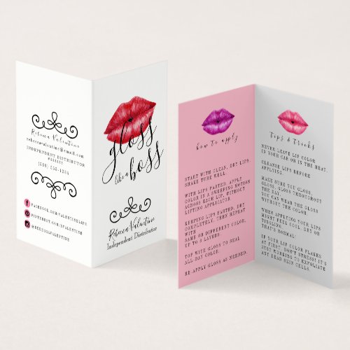 Tips and Tricks Lipsense Distributor Business Card