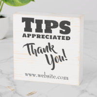 Tips Appreciated Cash Gratuities Website Link