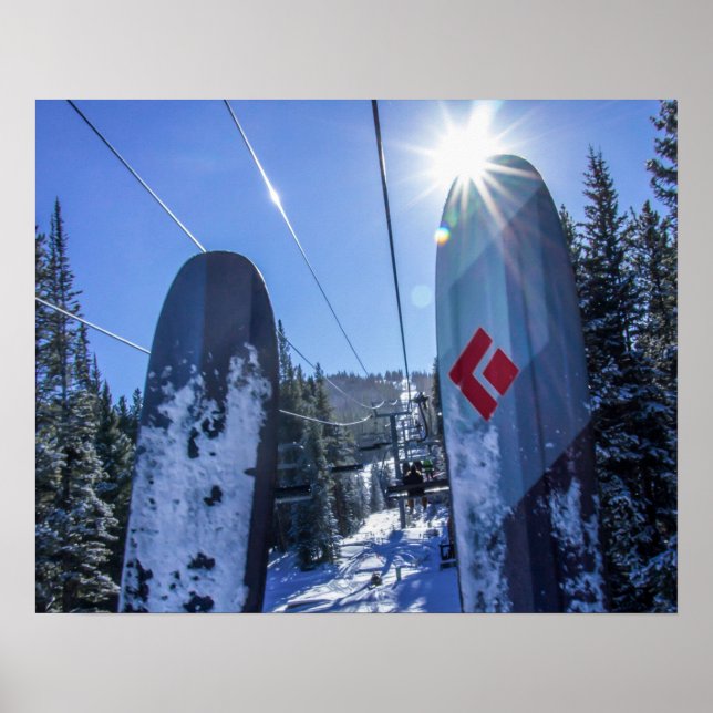 Tips Up // Skilift Riding Blue Mountain Poster (Front)