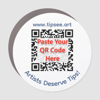 TipSee Member Car Magnet (white)