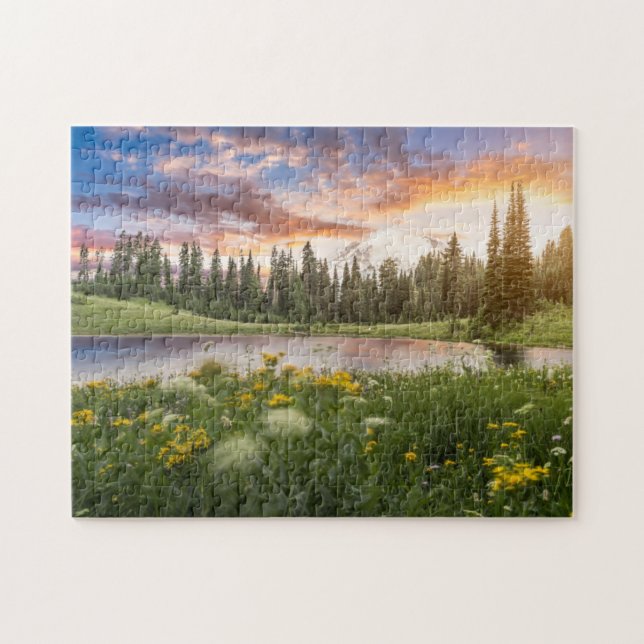 Tipsoo Lake of Mt.Rainier Jigsaw Puzzle (Horizontal)