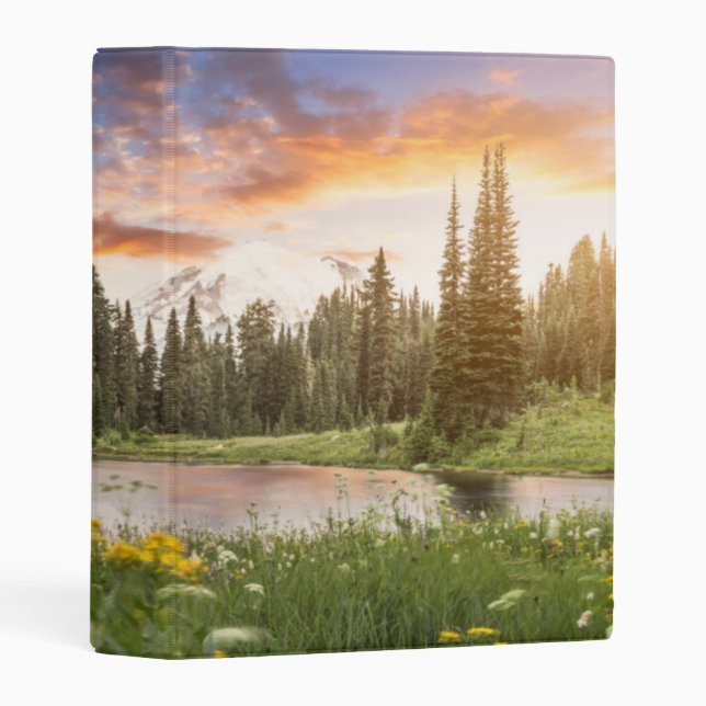 Tipsoo Lake of Mt.Rainier Mini Binder (Front/Spine)