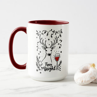 Tipsy and Bright Deer  Mug