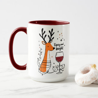 Tipsy and Bright Reindeer Mug