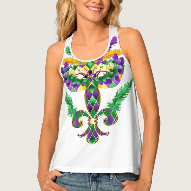 Tipsy Elves Women's Mardi Gras T Shirt  (Front)