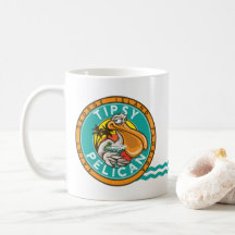 Tipsy Pelican Coffee Mug Logo