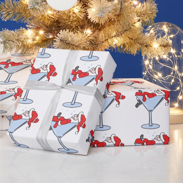 Tipsy Santa Wrapping Paper (Holidays)