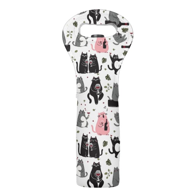 Tipsy Tabby Wine Tote (Front)