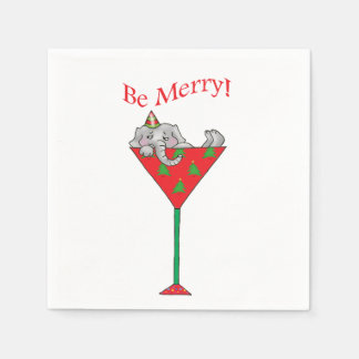 Tipsy-tini's Elephant Napkins